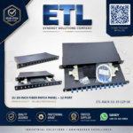 1U 19-Inch Fiber Patch Panel – 12 Port