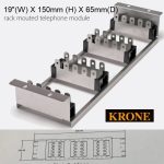 Krone frame back mounted 3U 19" rack 150 Pairs