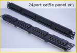 Cat5E 24 Port RJ45 RJ Patch Panel UTP 1U Black - Image 3