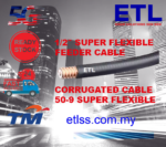 Superflex 1/2-inch Coaxial Feeder Cable - Copper-Clad Aluminum (CCA) 50Ω Telecommunication Grade - Image 4