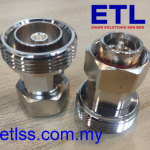RF FEEDER ADAPTER 4.3/10 MALE TO DIN 7-16 FEMALE DIN FEMALE TO MINI DIN MALE