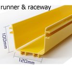 Fiber cable runner fiber raceway fiber ducting yellow120mm