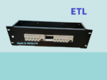 AC or DC Distribution Panel 19 inch Rack Mount Holds Up 18MCB