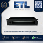 16 way MCB capacity in 3U rack mount distribution panel
