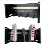 Rack mounted din rail for module