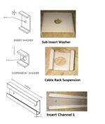 Cable ladder fitting Sub Insert Washer Insert Channel Wall Fixture L - Image 3