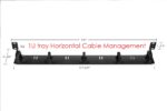 1U Cable Management Tray Organizer for Structure Horizontal - Image 3