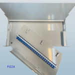 [1U] 19" / 21" Fiber Swing Patch Panel - 24 Port SC/LC/E2000 "Pizza Tray" ODF (ETSI Compliant)