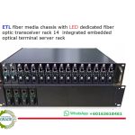 2U 14 Slots Optical Media Converter Rack Media Converter Chassis