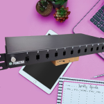 1U Fiber Splice Panel, 12 Core LC SM coupler