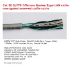 CAT5E ARMORED LSZH UTP NETWORK DATA ETHERNET CABLE OUTDOOR USE - Image 2
