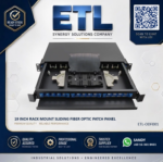 19-Inch Rack Mount Sliding Fiber Optic Patch Panel – FC, SC, LC & ST - Image 2