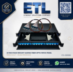 LC duplex rack mount fiber optic patch panel