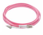 LC to SC Duplex Om4 Multi mode (OFNR) 2.0mm Fiber Optic Patch Cable - Image 4