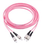 LC to SC Duplex Om4 Multi mode (OFNR) 2.0mm Fiber Optic Patch Cable - Image 2