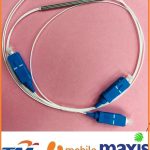Fiber Optic PLC Splitter 1x2 SC/SC Micro Tube