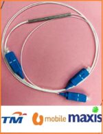 Fiber Optic PLC Splitter 1x2 SC/SC Micro Tube