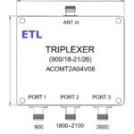 Triplexer 698-960&1710-1880&1920-2690MHz 4.3-10 / DIN Female RF - Image 3