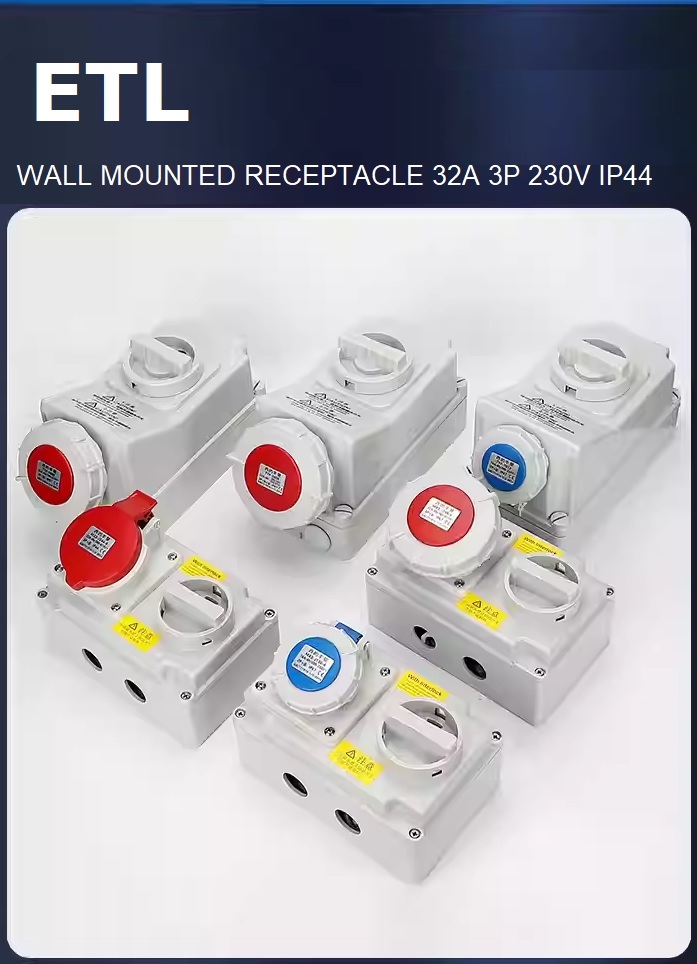 WALL MOUNTED RECEPTACLE 32A 3P IP44 01