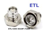 RF hybrid Adapter 4.3-10 Female to 7/16 Male DIN Joint feeder 1/2 _7/8 - Image 2