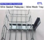 Cable basket Straight Lengths Wire Mesh Cable Tray
