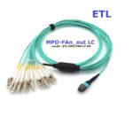 MPO/MPT Fan out Multimode (OM3) LC-Duplex  8C to 12C