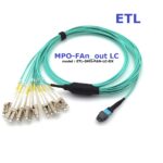 MPO/MPT Fan out Multimode (OM3) LC-Duplex  8C to 12C