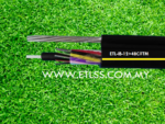 IB Aerial Fiber Optic Cable 12-48core loose tube Singlemode Pole Use