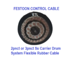 Festoon Cable 600/1000V CABLE 2pnct 3pnct B Flexible Rubber Crane Cable - Image 2