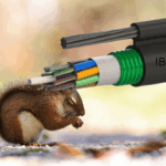 IB Aerial Armored Fiber Optic Cable 12-48core loose tube Singlemode anti rodent protection