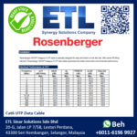 [READY STOCK] Rosenberger Cat6 UTP Data Cable 24AWG Solid Copper Network Cable (305m Box) - Image 2