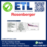 [READY STOCK] Rosenberger Cat6A UTP Data Cable 23AWG Solid Copper 10G Network Cable (305m/Reel) - Image 5