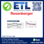 [READY STOCK] Rosenberger Cat6A UTP Data Cable 23AWG Solid Copper 10G Network Cable (305m/Reel) - Image 6