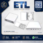 [SIRIM IP4X] FTTH Fiber Wall Socket FWS 1C 4C Fiber Optic Outlet Faceplate Box Surface Mount - White